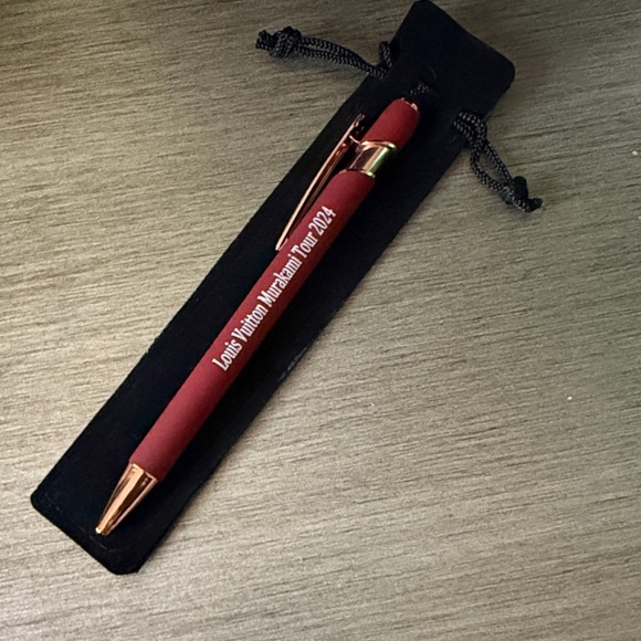 Other - Louis Vuitton Murakami Tour 2024 Red Pen with Gold Trim Collectors Item
